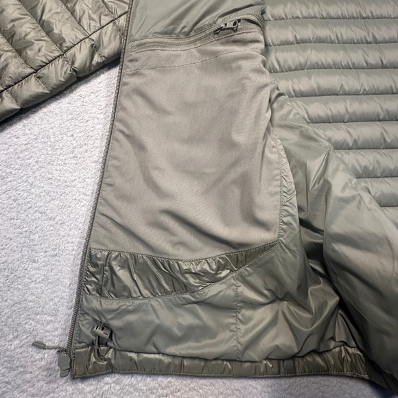 Duluth Down Right Puffer Jacket Womens L Duck Down Green Pertex Quantum Hooded - Picture 6 of 9